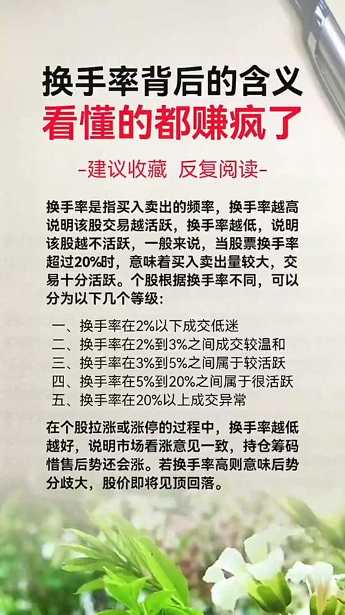 高换手率市场风险_股票换手率高说明什么_股票中换手率是什么意思