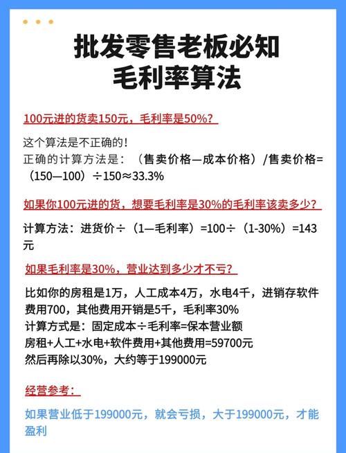 零售统计计算公式全解析：营业额、毛利率等怎么算？