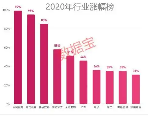 A股市场2020年结构性牛市_A股市场2020年行业涨幅榜_中国 股票 涨幅最大